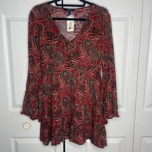 Long Sleeve Mini Dress - NEVER WORN